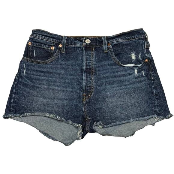 Levi’s 501 High Rise Cutoff Denim Shorts W32 - Picture 1 of 5